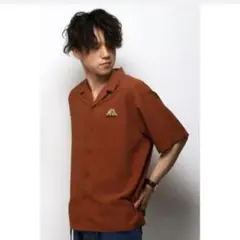 VENCE EXCHANGE ✖️ KANGOL 開襟シャツ　ブラックMのサムネイル