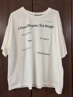 mir.. x mako ロゴプリント 半袖Tシャツ ホワイト