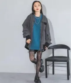 【再値下げ】jeanasis リバーシブルフライトジャケット