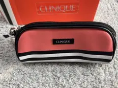 CLINIQUE ストライプポーチ