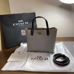 coachウィロートート24カラーブロックウィズシグネチャーキャンバスインテリア