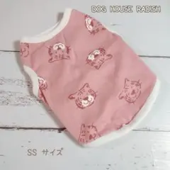 完成品！SS サイズ　ピンク　虎さん柄　タンクトップ　小型犬　犬服　ドッグウェア