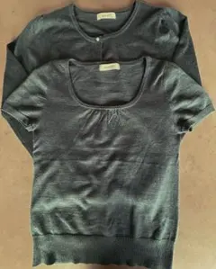 ＡＮＹＳＩＳダークグリーン カーディガン セート