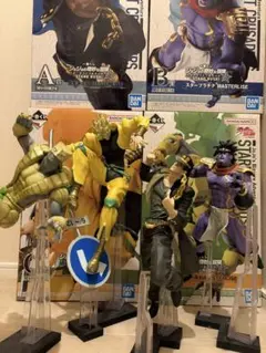 一番くじ　ジョジョ　フィギュアセット 一番くじ ジョジョ フィギュア セット スタンドラッシュ アクリル台座