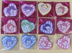 アイカツスターズ 虹野ゆめ 七倉小春 ハート型缶バッジ リバイバル