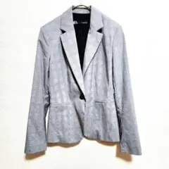 ZARA ザラ チェック柄 テーラードジャケット サイズS相当 通勤 きれいめ