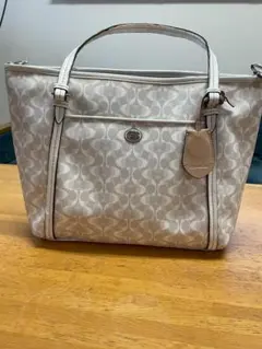 COACH コーチ シグネチャー トートバッグ 2WAY ベージュ系