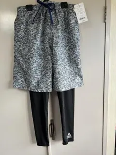 紳士、レギンスとハーフパンツ、Reebok