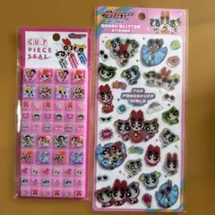 パワーパフガールズ グリッターシール 2シートセット