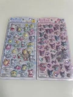 うるちゅる　ポップシール　サンリオキャラクターズ　マイメロ　クロミ　2枚セット