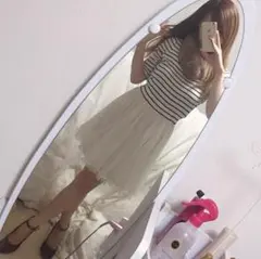 ボーダーチュールワンピ♡ココディール レッセパッセ イング ダズリン ミーア