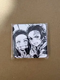 鬼滅の刃 台本表紙イラスト スクエア缶バッジ H 炭治郎 禰豆子 お