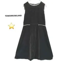 トゥモローランド BALLSEY シルク100% シフォンドレス 38 美品のサムネイル