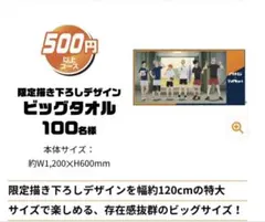 ハイキュー アリナミン 当選品 ビッグタオル未開封 グッズ 日向翔陽