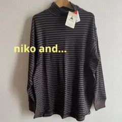 【新品タグ付き】niko and... 起毛スムースタートル PＯブラウン色M