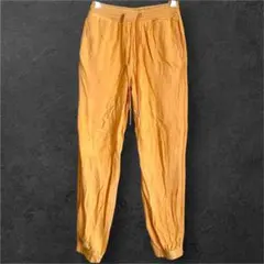 GU スウェットジョガーパンツ オレンジ ウエストゴム コットン M