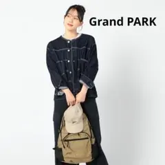 新品タグ付❣️Grand PARK グランドパーク ノーカラーデニムジャケット