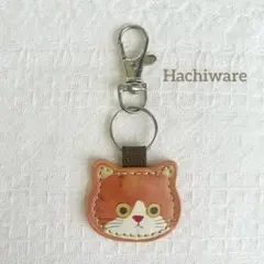 猫　ハチワレ　キーホルダー　キーチャーム