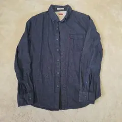 Levi's ダークブルー デニムシャツ S-P-CM