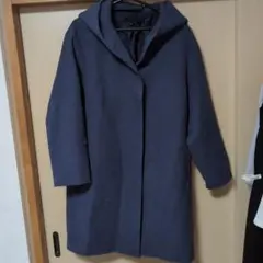 ネイビー フード付き ダッフルコート Lサイズお値下
