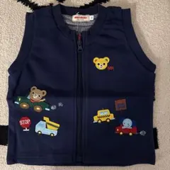 ミニチュア ベビーベスト ネイビー 90