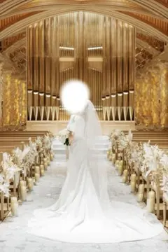 ホワイトロングウェディングベール