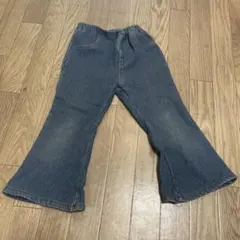 デニムフレアパンツ 100cm