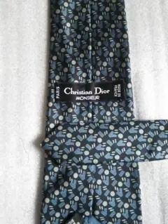 Christian Dior　プリント柄　シルクネクタイ　フランス製