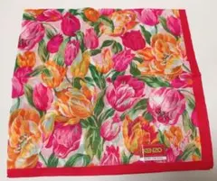 KENZO ケンゾー チューリップ柄 花柄 ハンカチ
