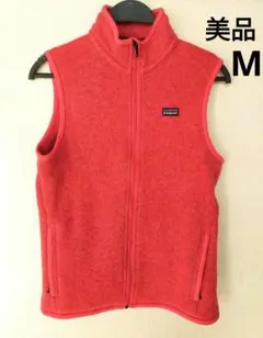 【美品】Patagonia　ベターセーターベスト　フリース　ニットベスト　赤系