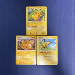 ポケモンカード ピチュー 旧裏面 3枚セット - メルカリ