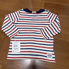 ミキハウス ボーダー　長袖Tシャツ 90 ロングTシャツ　ロンT