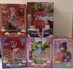 らんま1/2 フィギュアセット Luminasta らんま あかね シャンプー