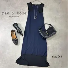 rag & bone ノースリーブワンピース ネイビー XS相当 きれいめ 通勤