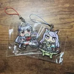 ウマ娘　ぬいぐるみといっしょ　アクリルストラップ　マックイーン&ゴルシ