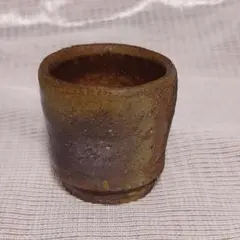 陶芸家　作家物　金重有邦　伊部　湯呑　備前　窯変　共箱　黒田陶苑　父　金重素山 金重素山 伊部盃 | しぶや黒田陶苑