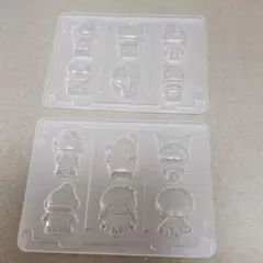 ぺこ×サンリオキャラクターズ　なかよし　シールグミ　型　AとB２つ