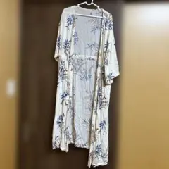 紐付きロングカーディガン