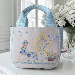 ママミミ　新作✦クロスステッチ❤︎ étéバッグ　ハンドメイド サモイロフ ママミミ様専用 新作✦クロスステッチ❤︎ étéバッグ ハンドメイド