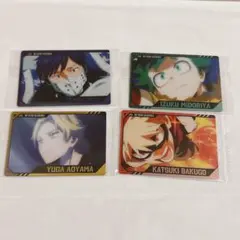 僕のヒーローアカデミア ウエハース4 爆豪勝己 緑谷出久 ノーマル 4点セット