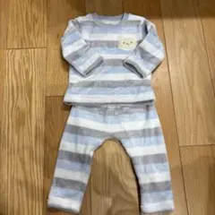 しまむら ベビー 子供 フリースパジャマ上下セット 90cm