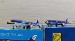 1/400 ANA 全日空 B747-400 B767-300 マリンジャンボ - メルカリ