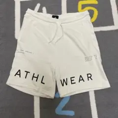H&M リラックスフィット ホワイトショートパンツ M