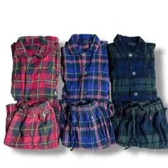 RALPH LAUREN パジャマ セットアップ 3点セット Mサイズ チェック