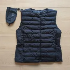 UNIQLO ユニクロ ノーカラー ウルトラライトダウン ベスト L ブラック
