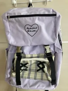 リュックサック　パープル　通学用　習い事用