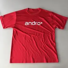 andro レッド ナパシャツ Lサイズ　日本Mサイズ相当