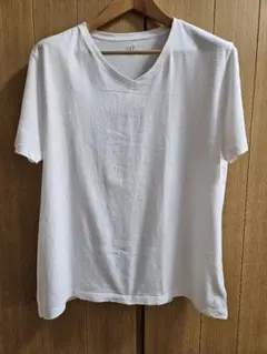 【SALE 10/14まで】GAP Vネック Tシャツ ホワイト L