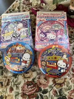 フルタ、サンリオ、キラキラBIG缶バッジ2