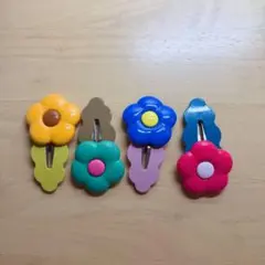 子供用ヘアピン パッチン留め 4点セット